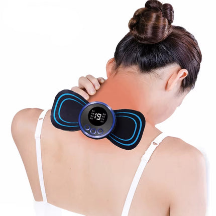 Neck Rechargeable Massager Electric Neck Massage Relief Pain Muscle Stimulation Improve Blood Circulation Portable Massage Tools