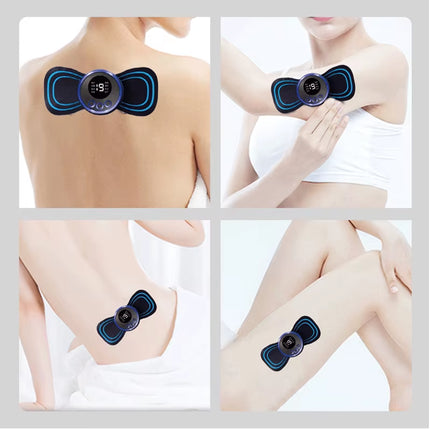 Neck Rechargeable Massager Electric Neck Massage Relief Pain Muscle Stimulation Improve Blood Circulation Portable Massage Tools