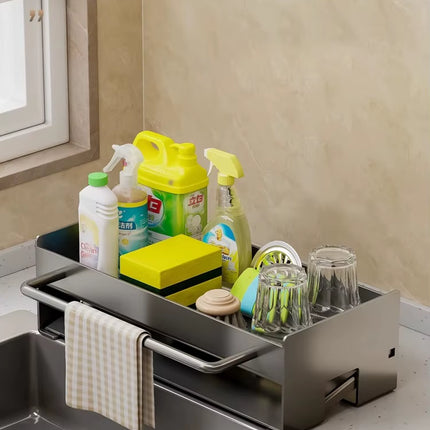 Kitchen Sink Stand Sponge Holder Dish Drainer Organizers Storage Accessories Shelf Storage Organizer Dish Drying Rack Gadgets